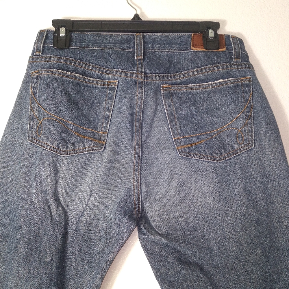 Calvin Klein Women's Medium Wash Denim Flare Jeans Size- 8 - Picture 8 of 10